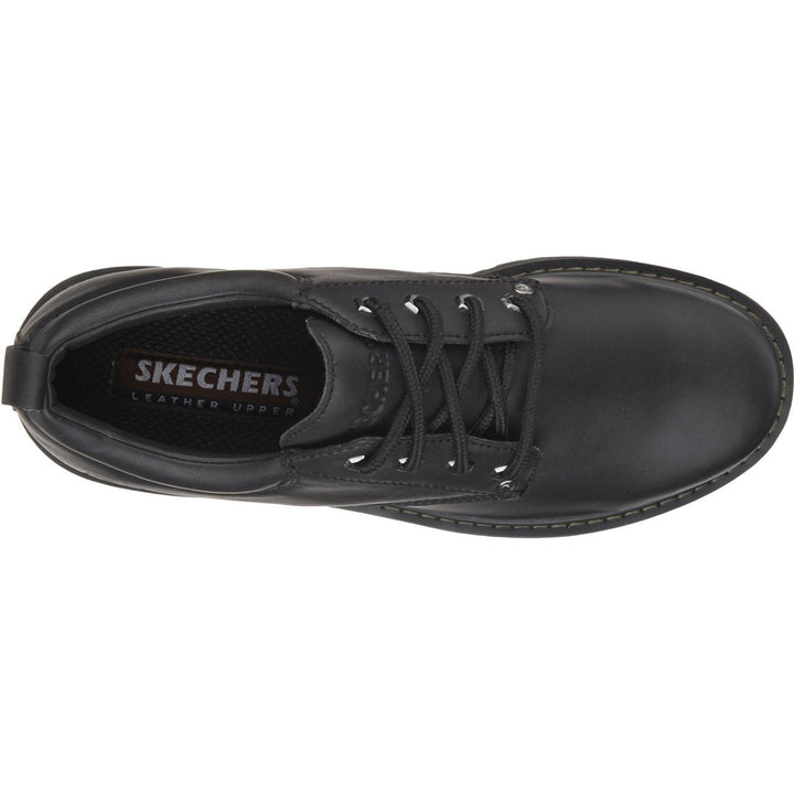 Men's Wide Fit Skechers 6618 Tom Cats Lace Up Shoes - Black