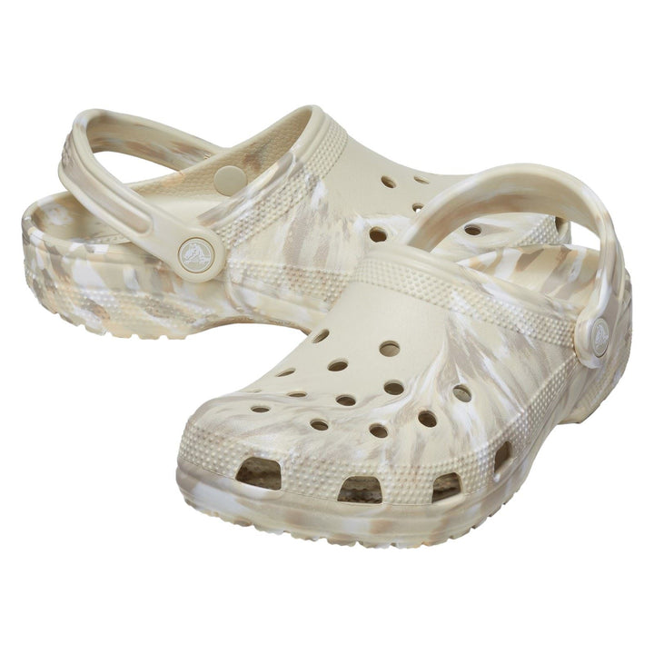 Unisex Wide Fit Crocs 206867 Classic Marbled Clog Sandals