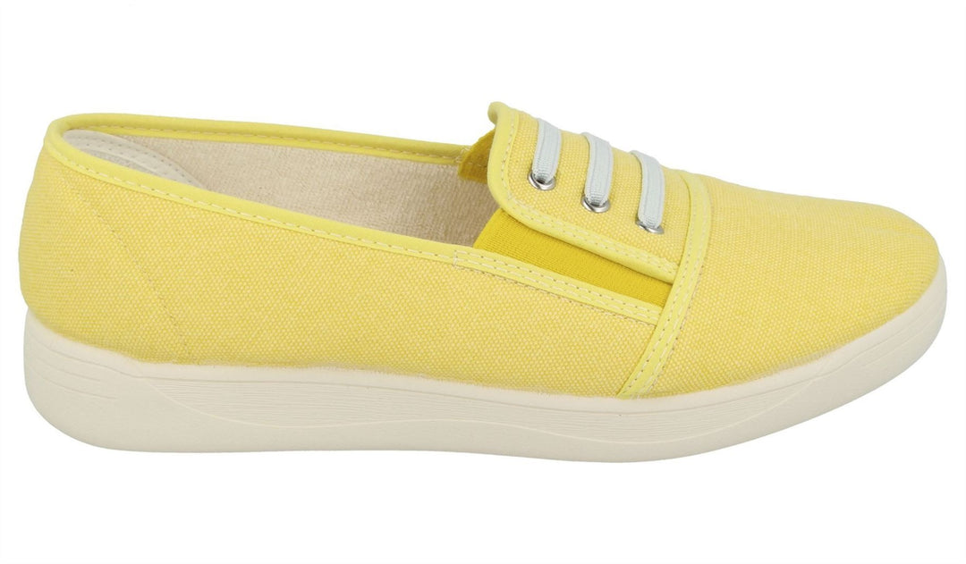 Womens Wide Fit DB Coup Canvas