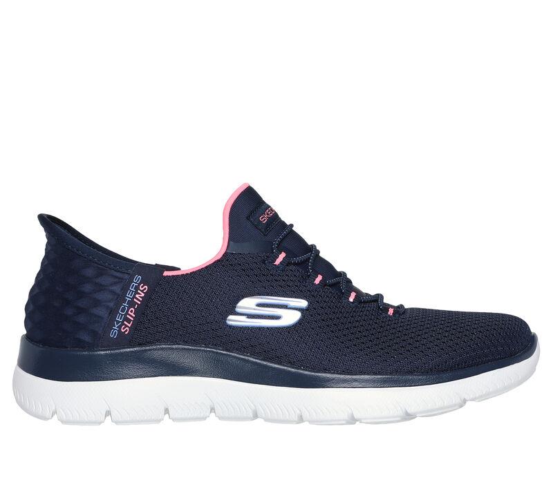 Women's Wide Fit Skechers 150123 Slip-ins  Summits Diamond Dream Sneakers