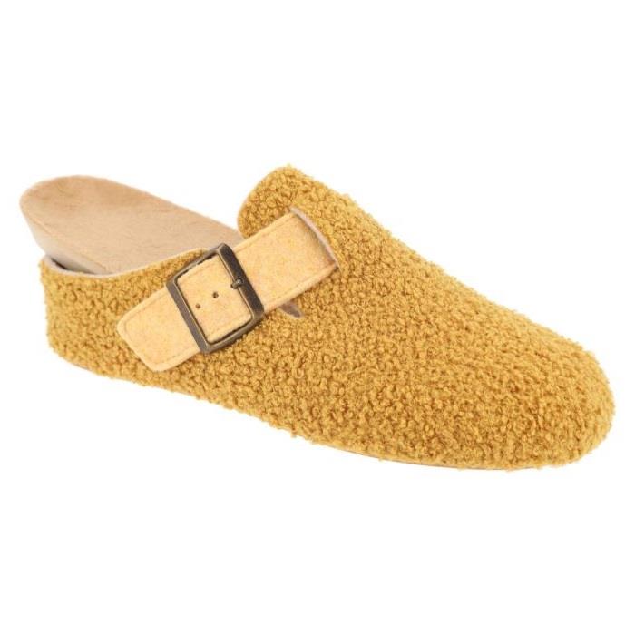 Women's Wide Fit DB Gill Buckle Mule Slippers