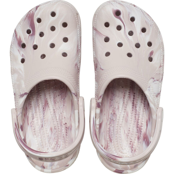 Unisex Wide Fit Crocs 206867 Classic Marbled Clog Sandals