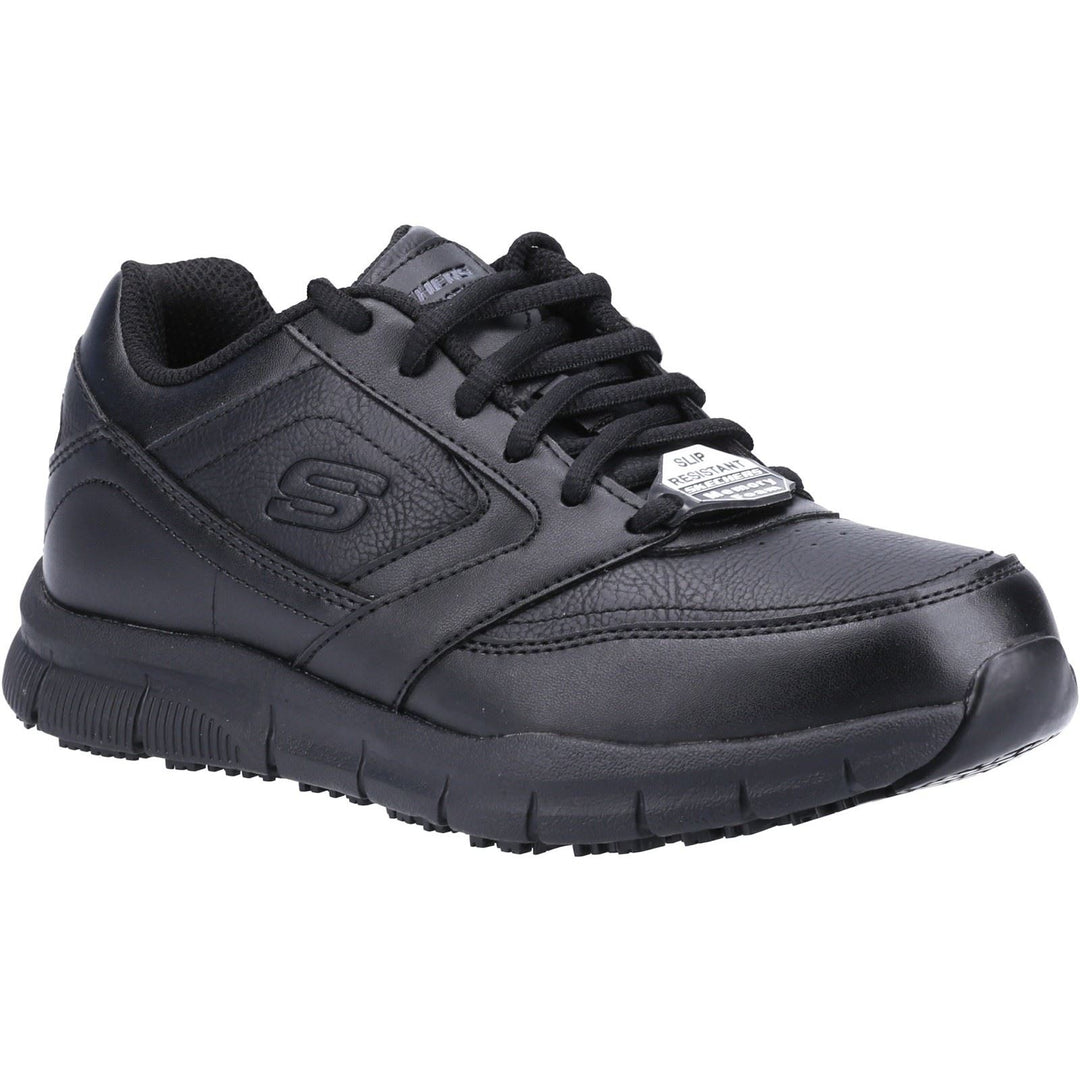 Women's Wide Fit Skechers 77235EC Nampa Wyola Occupational Sneakers