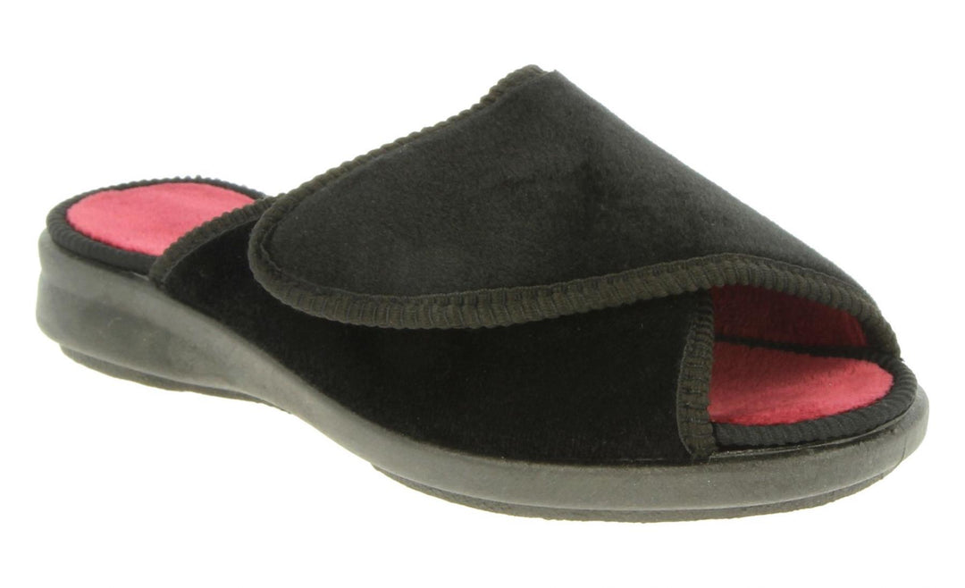 Womens Wide Fit DB Redstart Mule Slippers