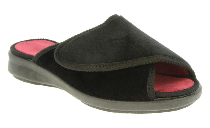 Womens Wide Fit DB Redstart Mule Slippers