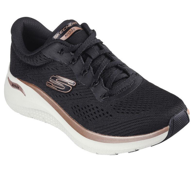 Women's Wide Fit Skechers Arch Fit 150067 2.0 Glow The Distance Sneakers