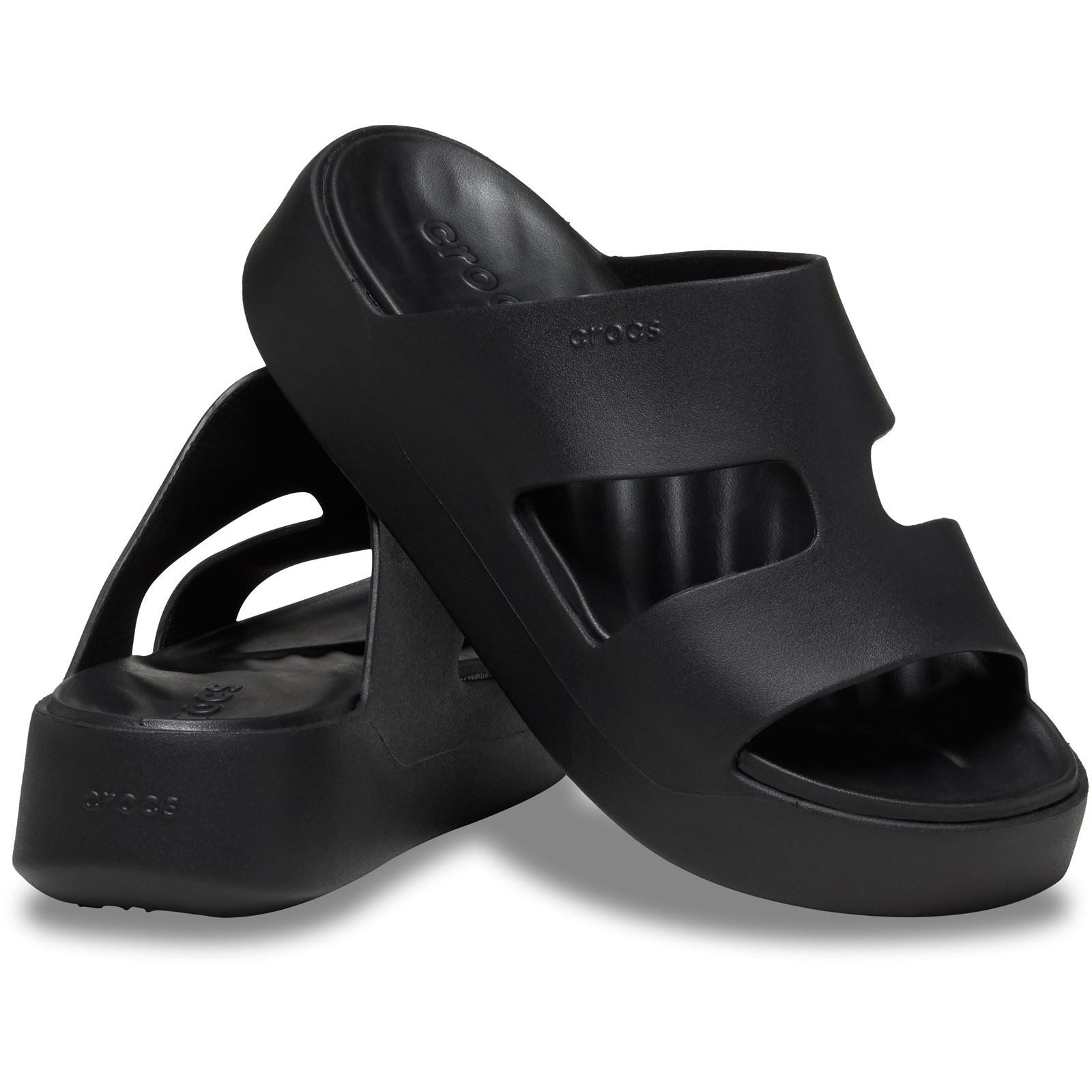 OUTFLOW　BigFree151 Women's Crocs 209409 Getaway Platform H-Strap Slippers | Crocs