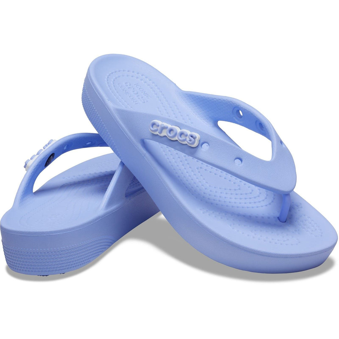 Women's Wide Fit Crocs 207714 Classic Platform Flip Flop