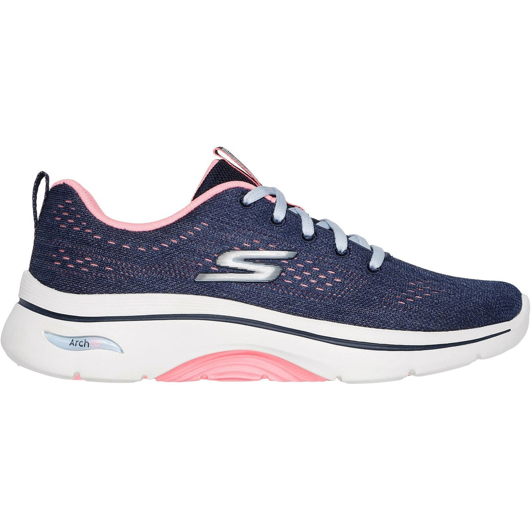 Women's Wide Fit Skechers 125311 Go Walk Arch Fit 2.0 Vivid Sneakers