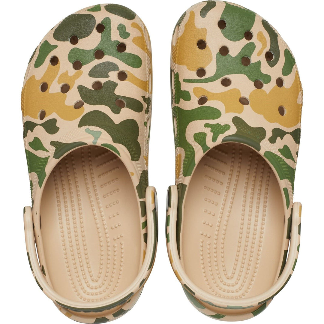 Unisex Wide Fit Crocs 206454 Seasonal Camo Sandals