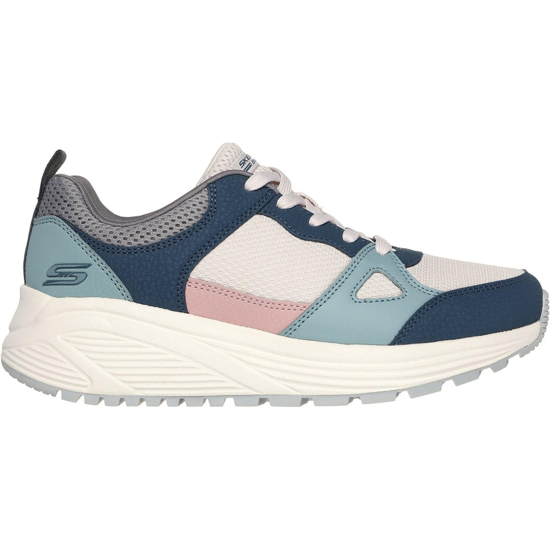 Womens Wide Fit Skechers 117268 Bobs Sparrow 2.0 Retro Clean Sneakers