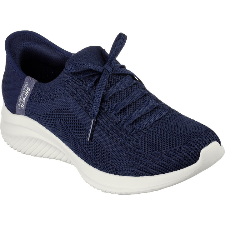 Women's Wide Fit Skechers 149710 Slip-ins Ultra Flex 3.0 Brilliant Path Sneakers - Navy