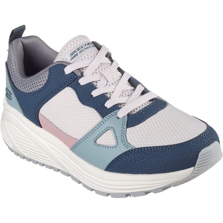 Womens Wide Fit Skechers 117268 Bobs Sparrow 2.0 Retro Clean Sneakers