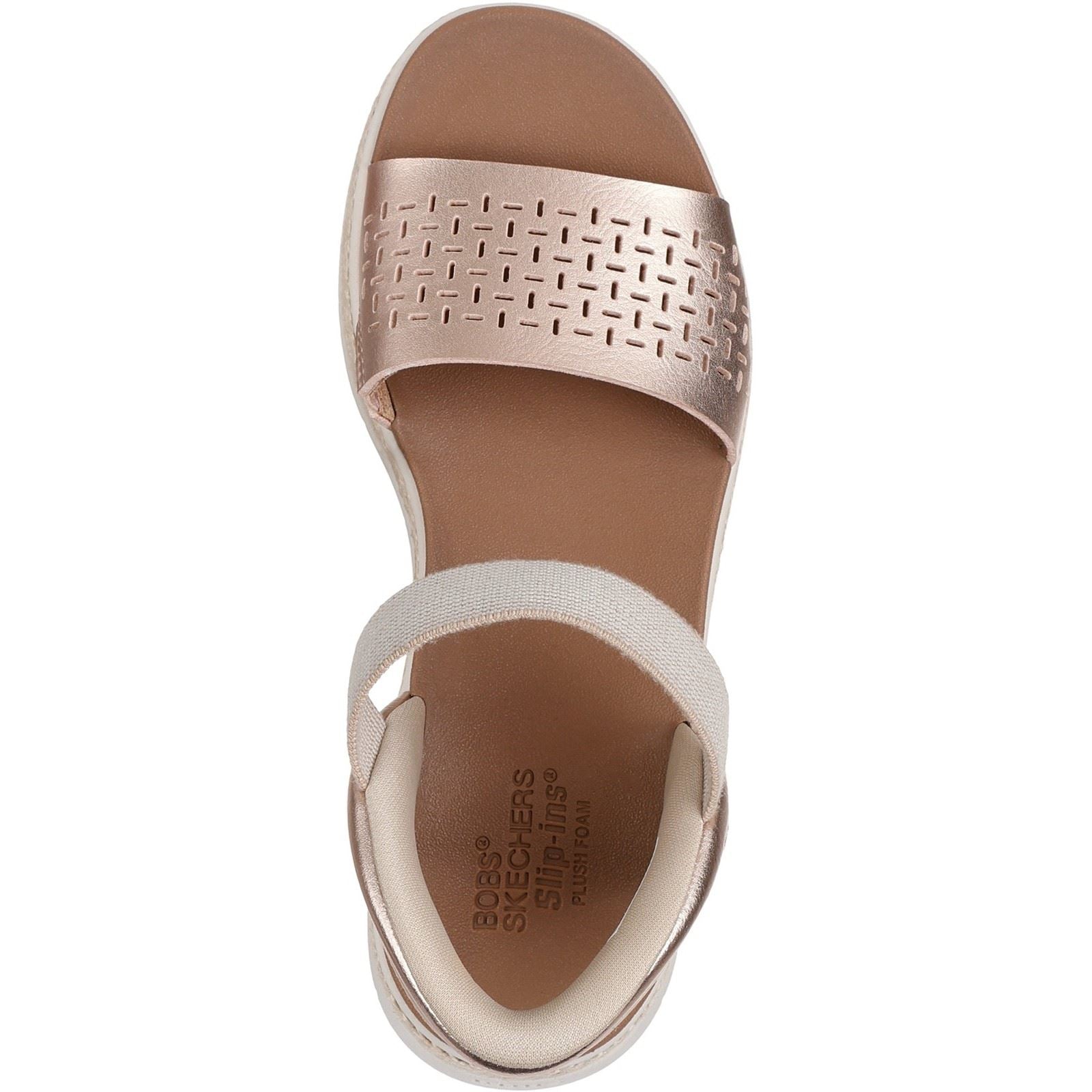 Women's Wide Fit Skechers 114415 Slip-ins Bobs Sun Ray Step Aside