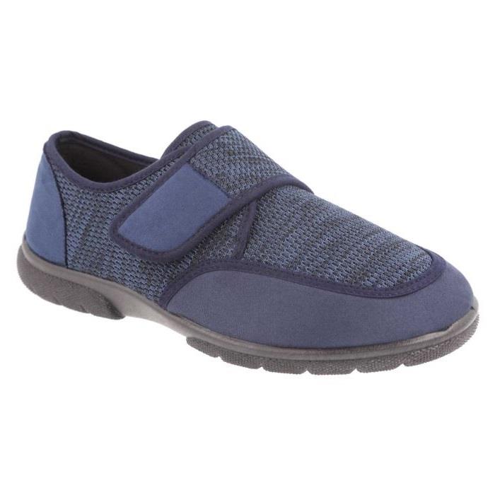 Men's Wide Fit DB Gavin Velcro Slippers