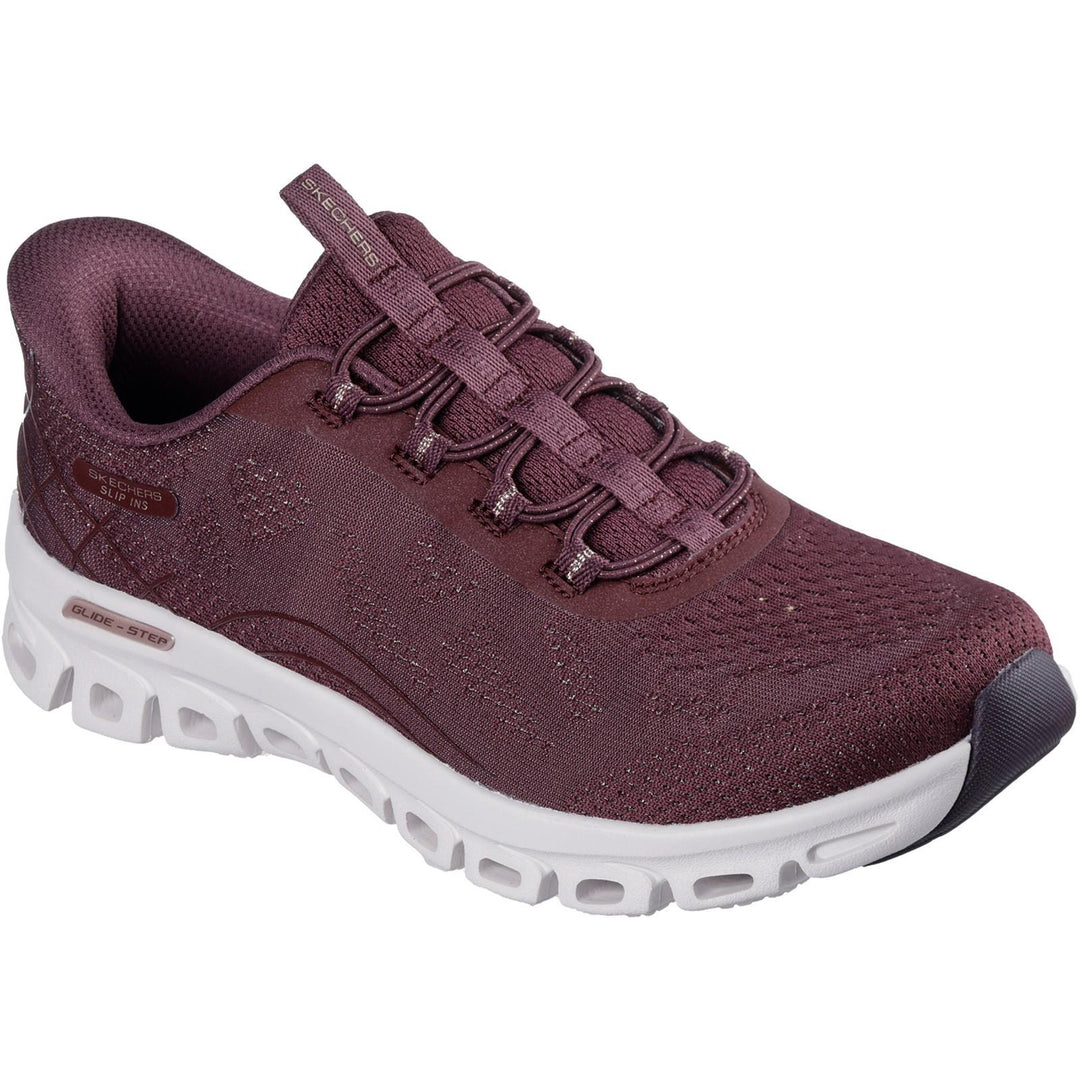 Women's Wide Fit Skechers 104750 Slip-ins Glide Step Elevate Amaze Sneakers