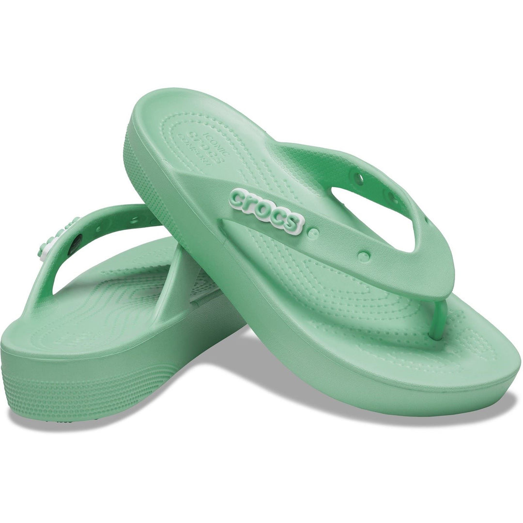 Women's Wide Fit Crocs 207714 Classic Platform Flip Flop