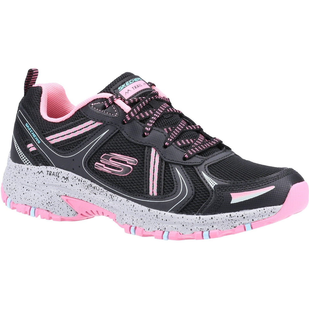 Women's Wide Fit Skechers 149820  Hillcrest Vast Adventure Sneakers - Black/Hot Pink