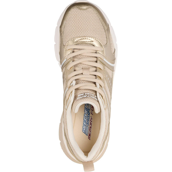 Women's Wide Fit Skechers 117770 Bobs Vamos Sneakers