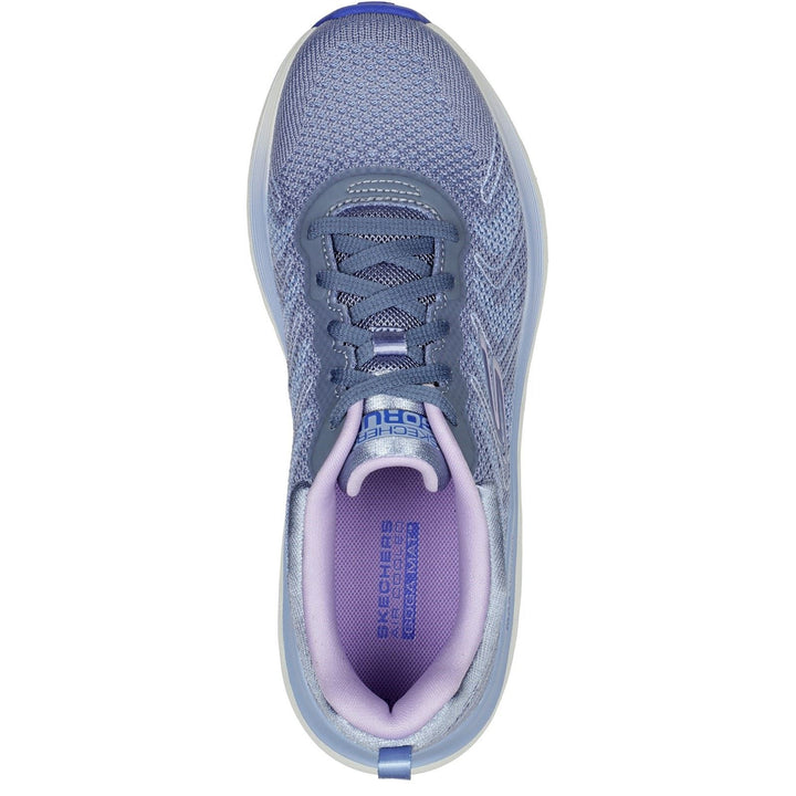 Women's Wide Fit Skechers 129120 Max Cushioning Delta Sneakers - Blue/Lavender