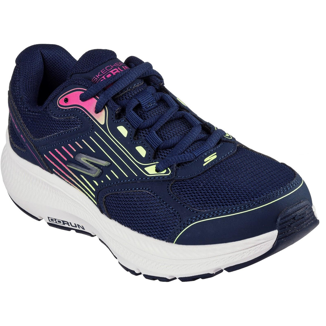 Women's Wide Fit Skechers 128606 Go Run Consistent 2.0 Advantage Sneakers