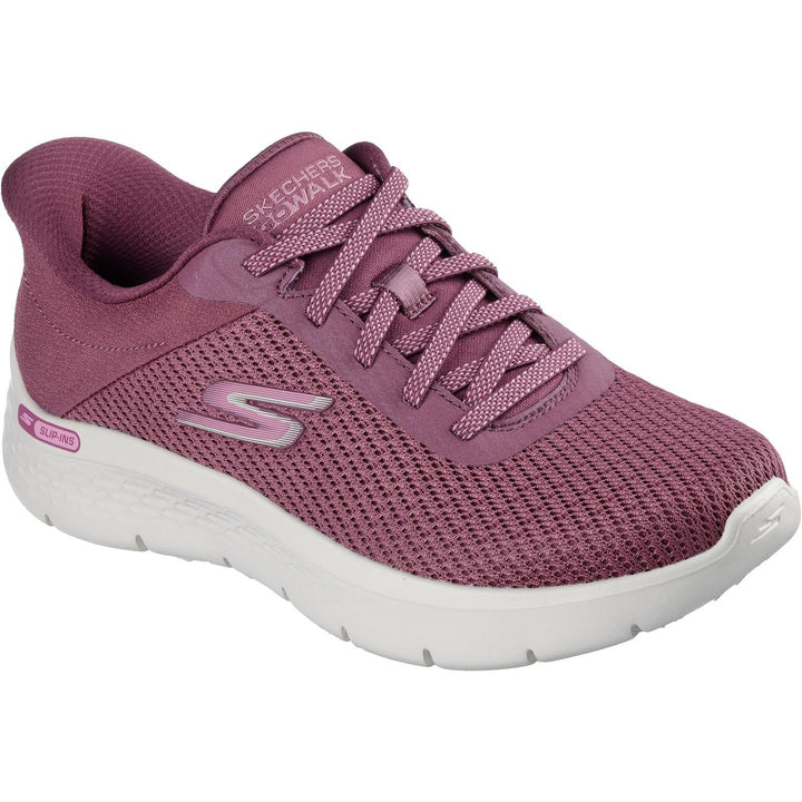 Women's Wide Fit Skechers 125516 Slip-ins Go Walk Flex Carla Sneakers