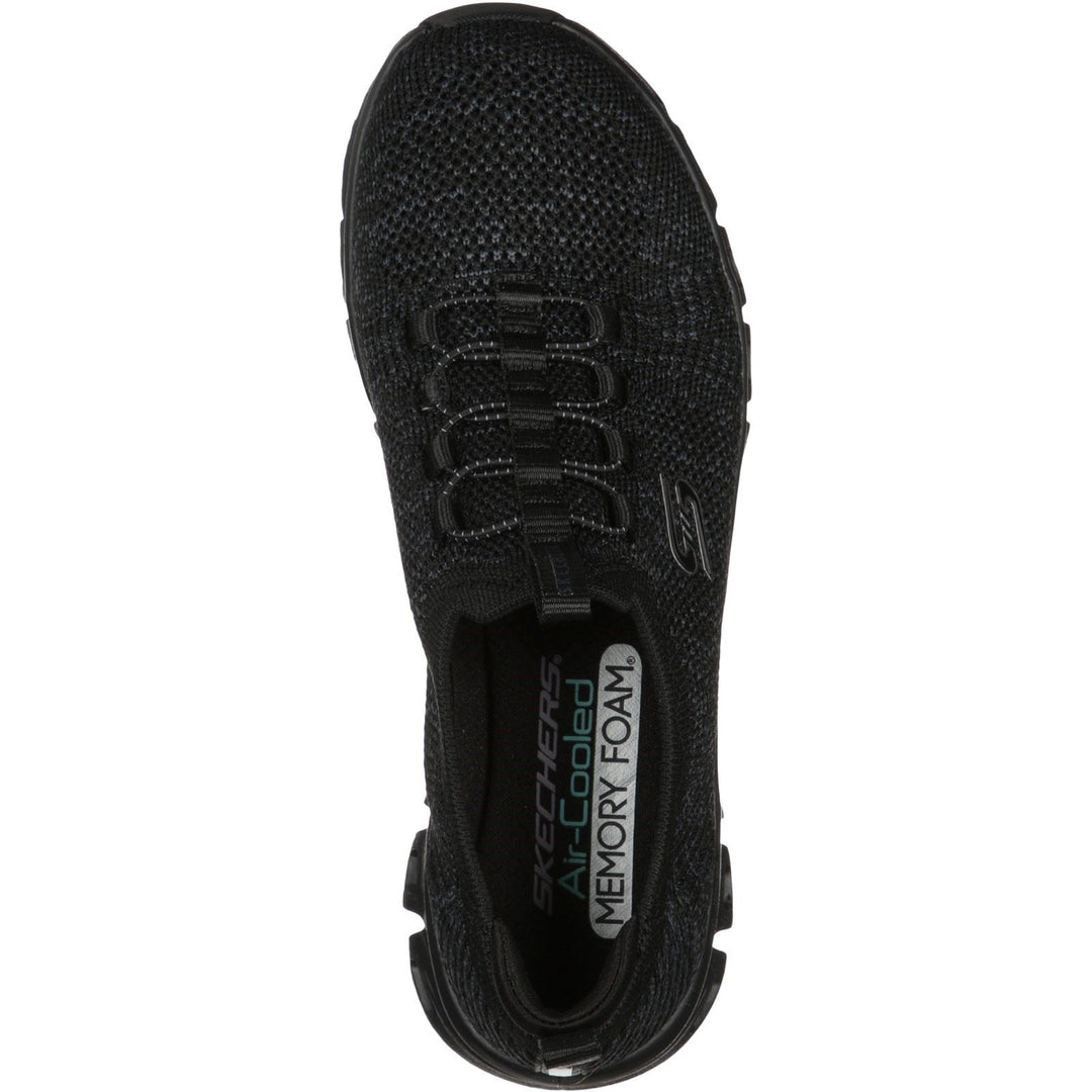 Women's Wide Fit Skechers 104198 Glide Step Grand Flash Sneakers