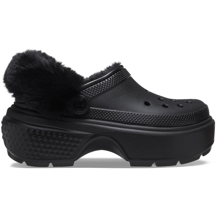 Women's Wide Fit Crocs 208546 Stomp Lined Clog