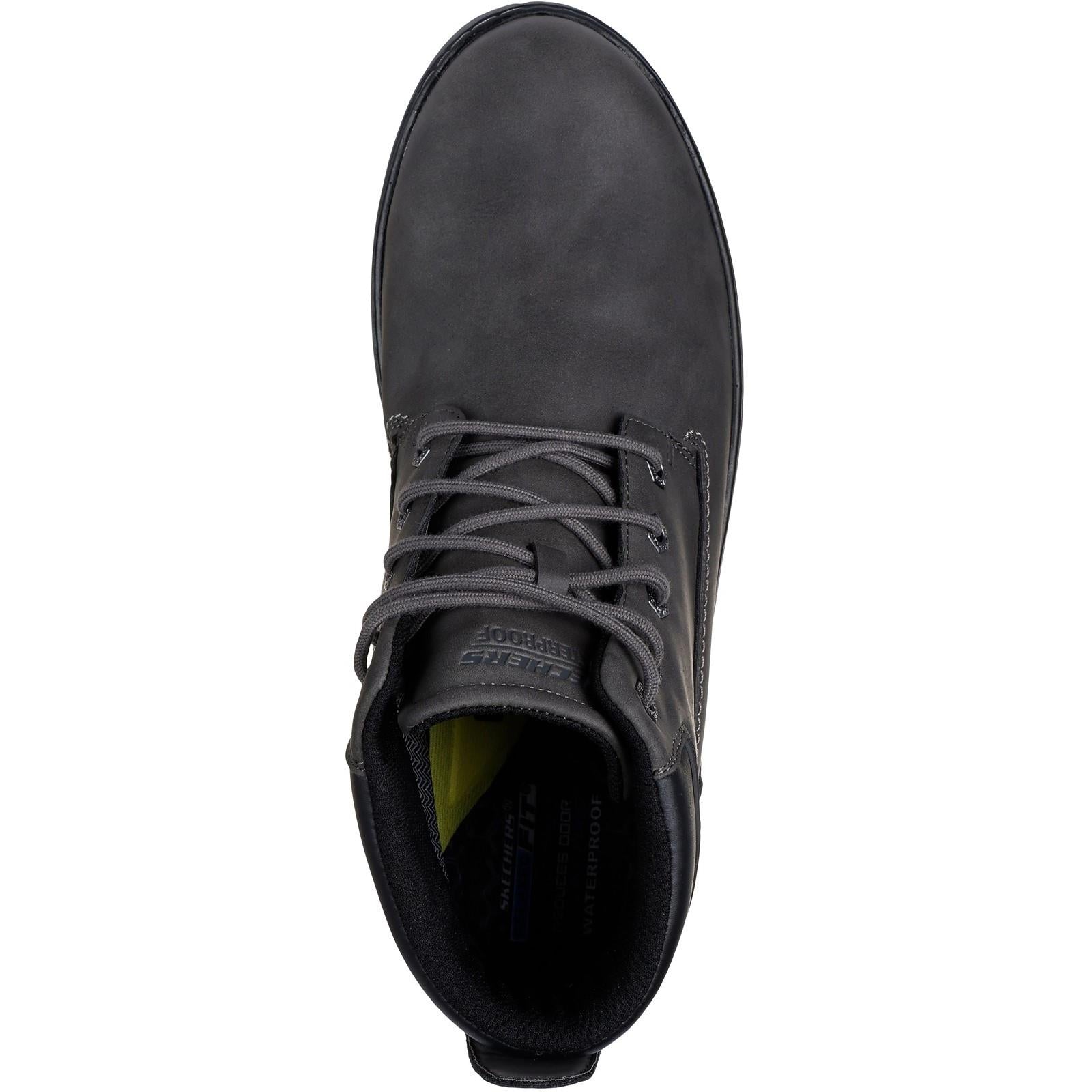 Men's Relaxed Fit Skechers 205235 Garlan Deno Waterproof Boots