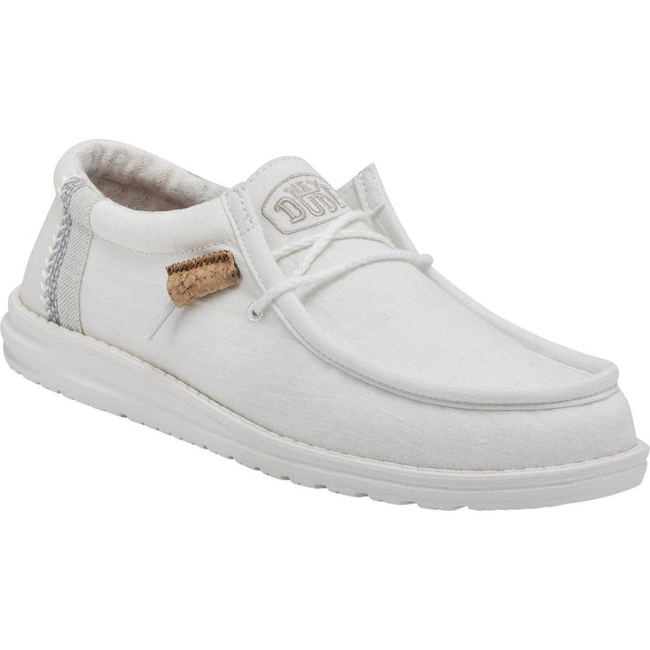 Men's Wide Fit Heydude Classic Wally Linen Shoes