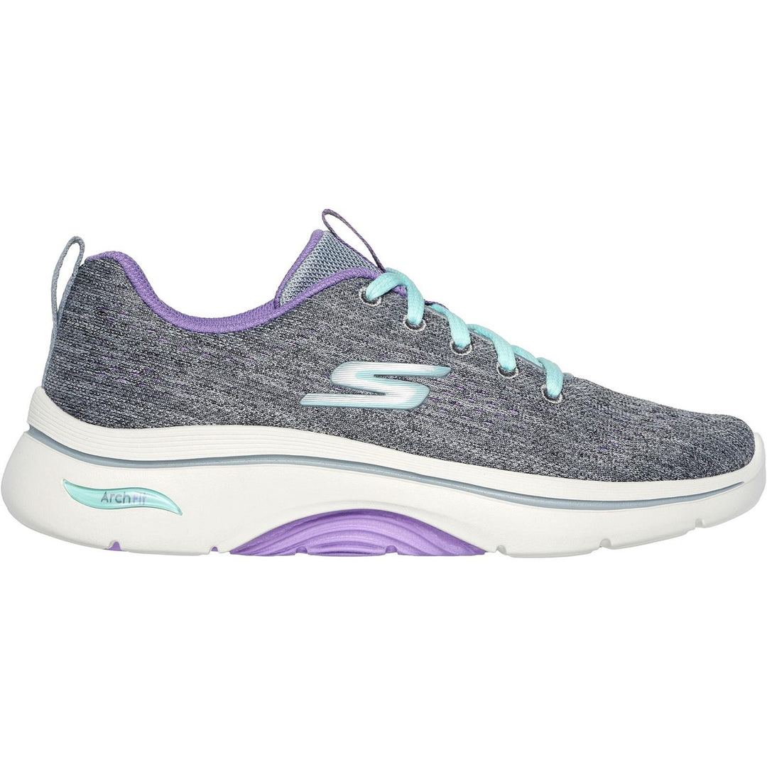 Women's Wide Fit Skechers 125311 Go Walk Arch Fit 2.0 Vivid Sneakers