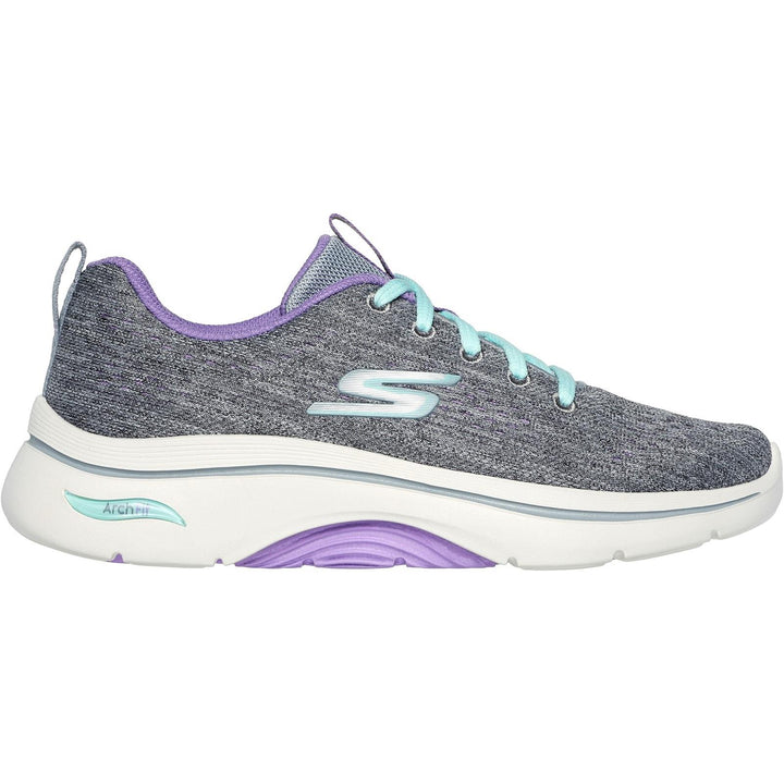 Women's Wide Fit Skechers 125311 Go Walk Arch Fit 2.0 Vivid Sneakers