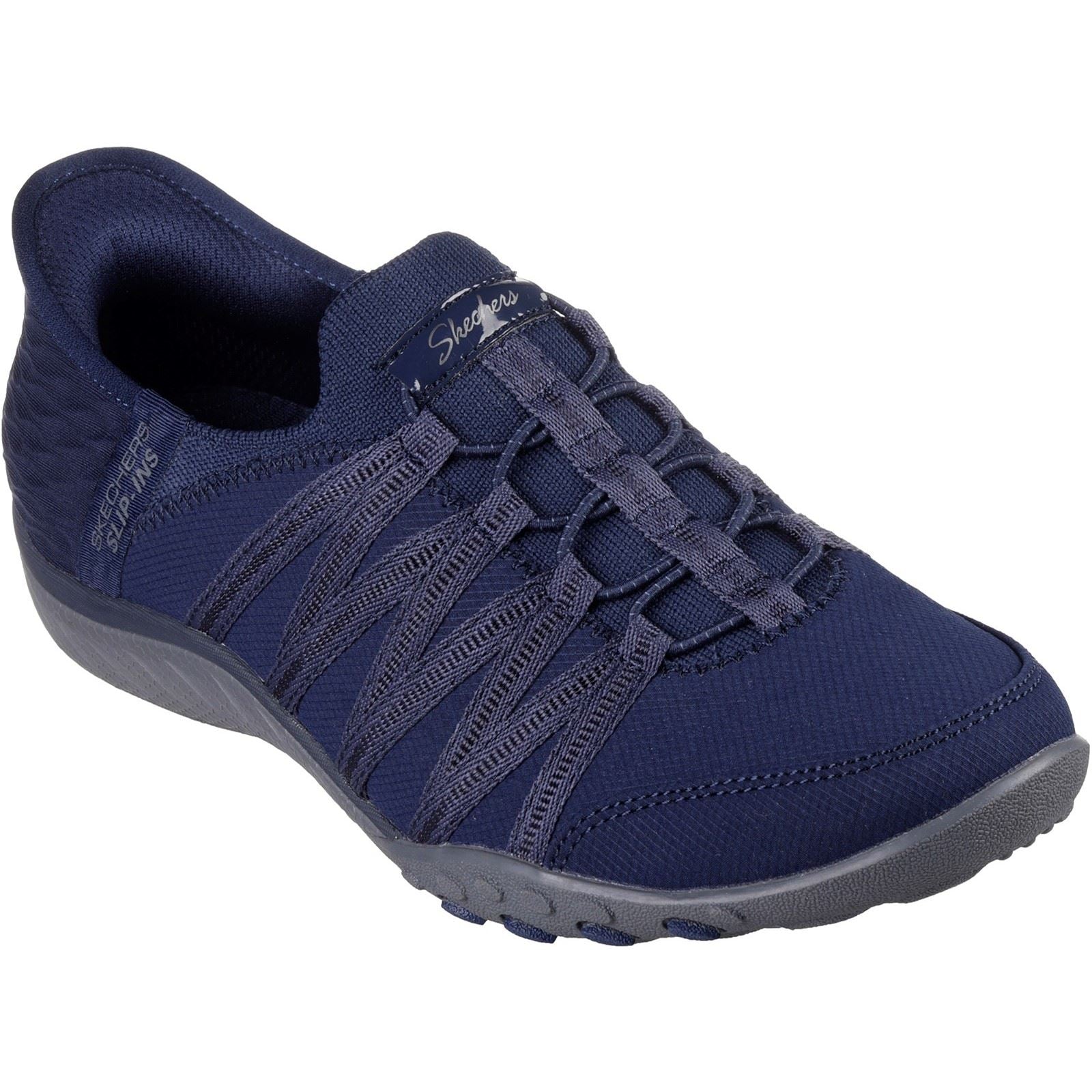 Women's Wide Fit Skechers 100593 Breathe Easy Roll With Me