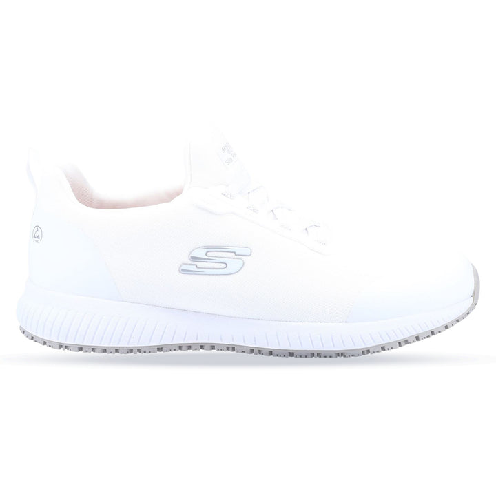 Men's Wide Fit Skechers 200051EC Squad Sr Myton Sneakers - White