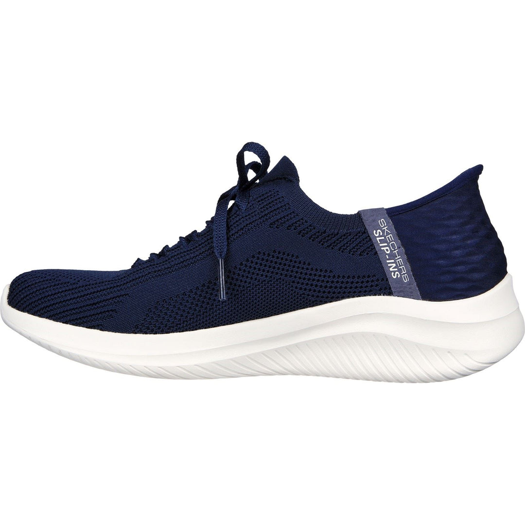 Women's Wide Fit Skechers 149710 Slip-ins Ultra Flex 3.0 Brilliant Path Sneakers - Navy