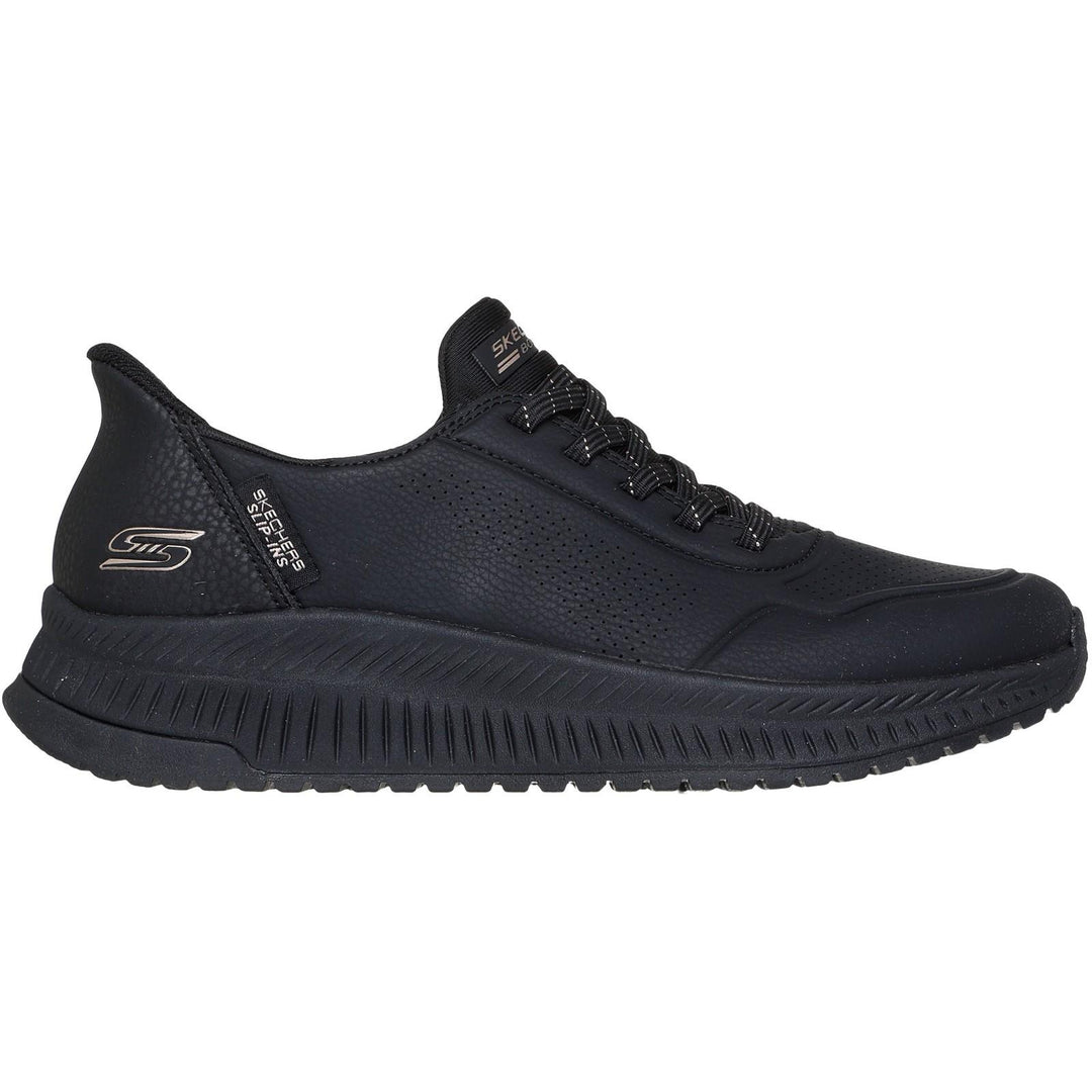 Women's Wide Fit Skechers 117740 Slip-ins Bobs Squad 4 Key Look Sneakers
