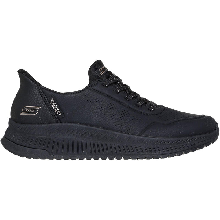 Women's Wide Fit Skechers 117740 Slip-ins Bobs Squad 4 Key Look Sneakers
