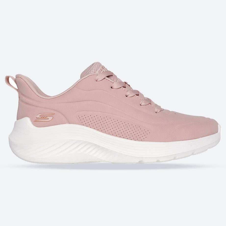 Women's Wide Fit Skechers 117485 Bobs Sport Squad Waves Just Wading Sneakers