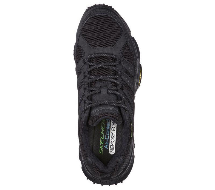 Men's Wide Fit Skechers 237214 Air Envoy Water Repellent outdoor Walking Sneakers - Black