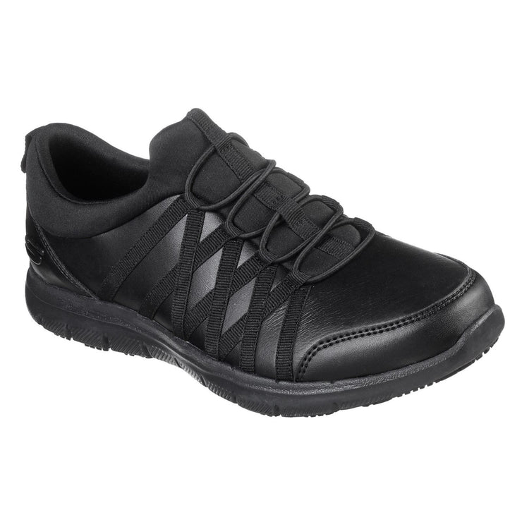Women's Wide Fit Skechers 77283EC Ghenter Dagsby Occupational Sneakers