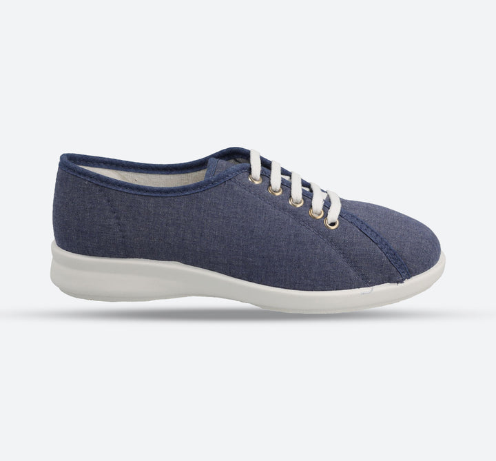 Womens Wide Fit DB Anthea Canvas Shoes