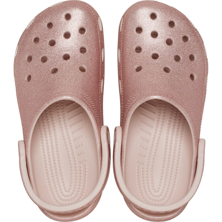 Unisex Wide Fit Crocs 205942 Glitter Clog Sandals