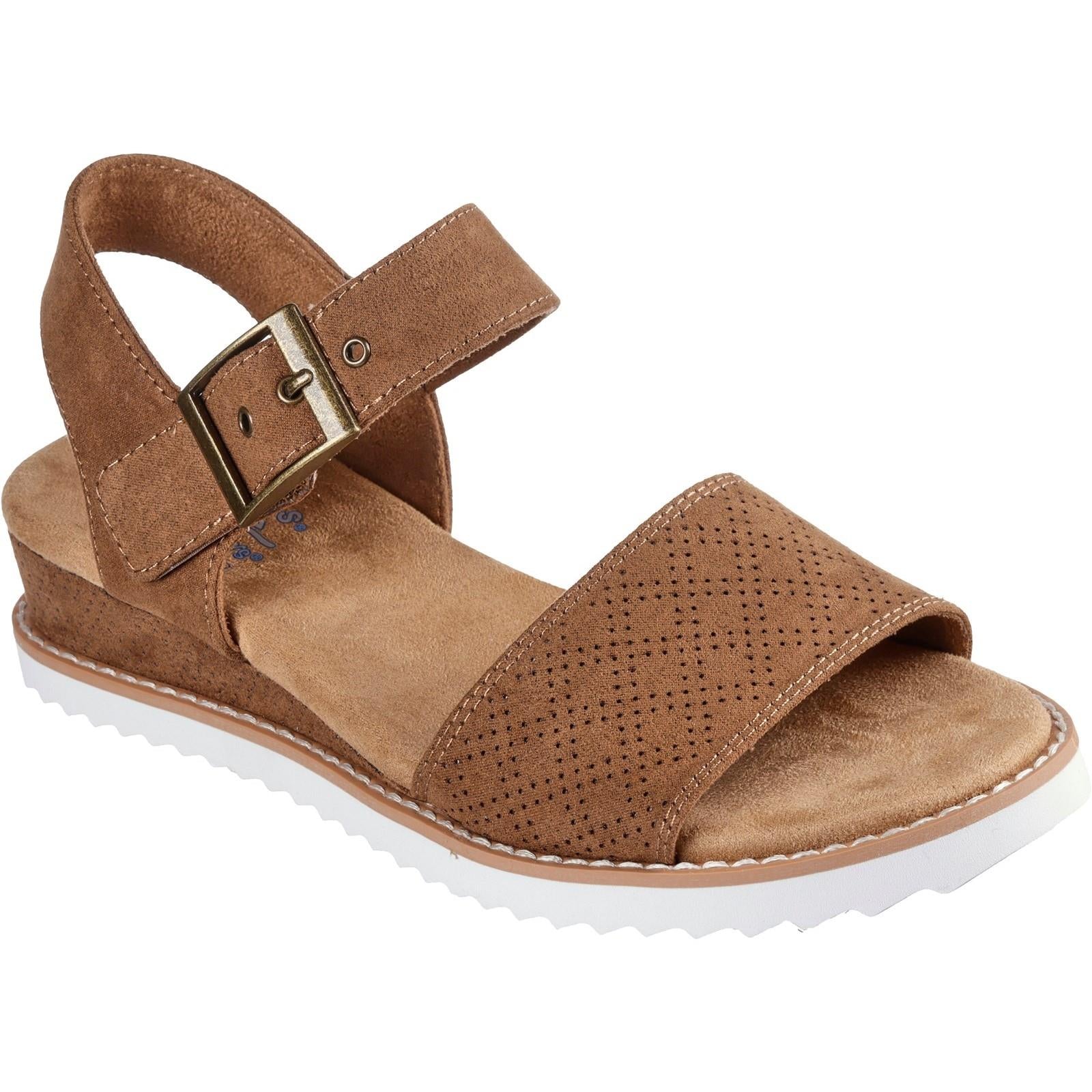 Women's Wide Fit Skechers 114147 Bobs Desert Kiss Serendipitous