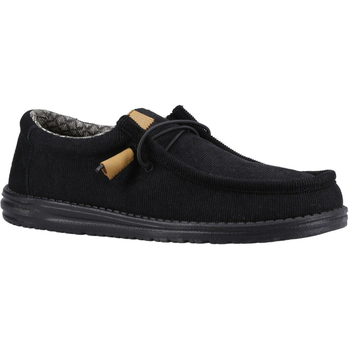 Men's Heydude 40163 Wally Corduroy Classic Slip On Shoes - Black