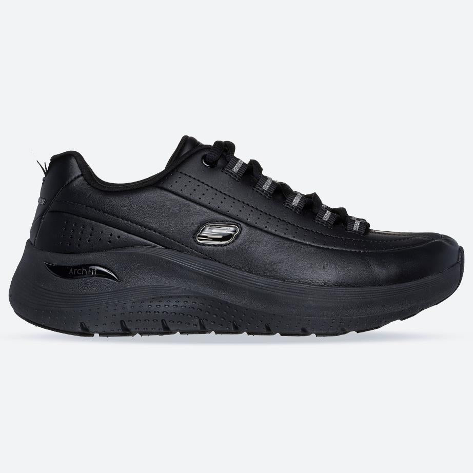 Women's Wide Fit Skechers 150061 Arch Fit 2.0 Star Bound Sneakers