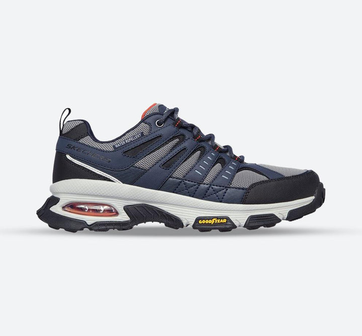 Men's Wide Fit Skechers 237214 Air Envoy Water Repellent outdoor Walking Sneakers - Navy/Grey