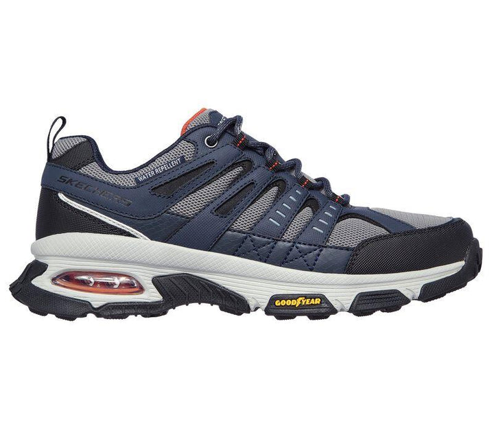 Men's Wide Fit Skechers 237214 Air Envoy Water Repellent outdoor Walking Sneakers - Navy/Grey