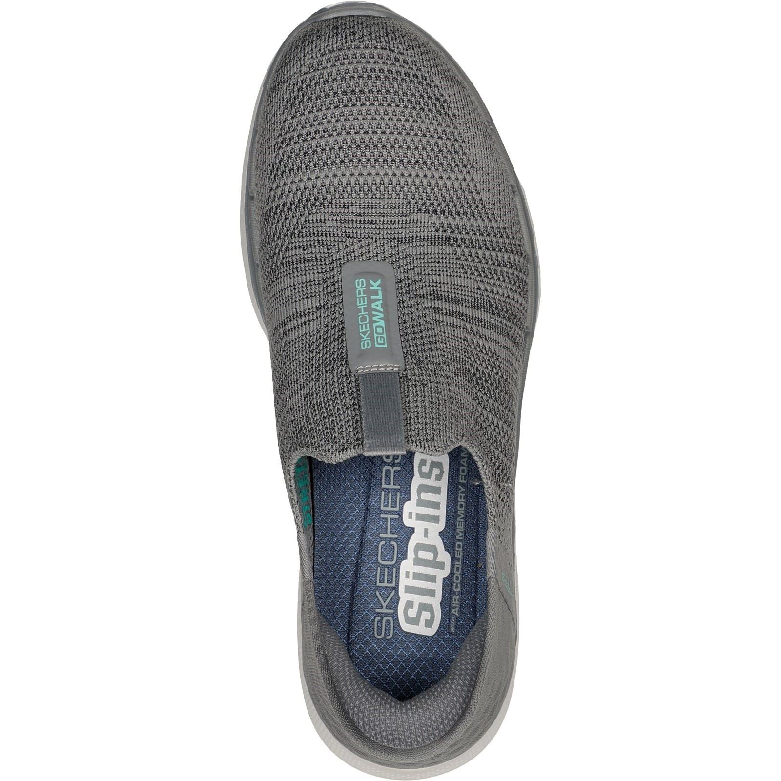 **「MU」** Women's Wide Fit Skechers 124569 Slip-ins GO WALK 6 Fabulous View