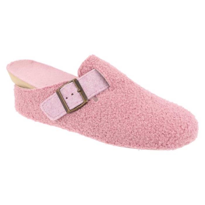 Women's Wide Fit DB Gill Buckle Mule Slippers