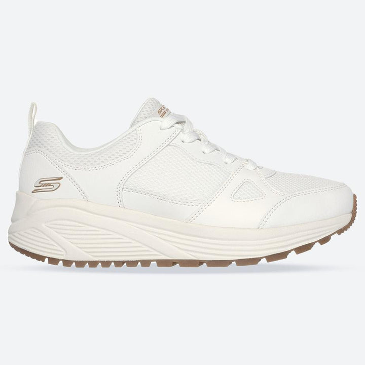 Womens Wide Fit Skechers 117268 Bobs Sparrow 2.0 Retro Clean Sneakers